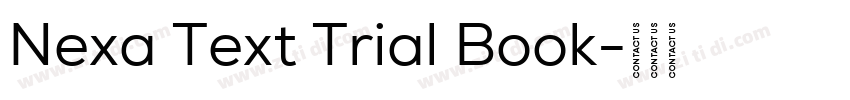 Nexa Text Trial Book字体转换
